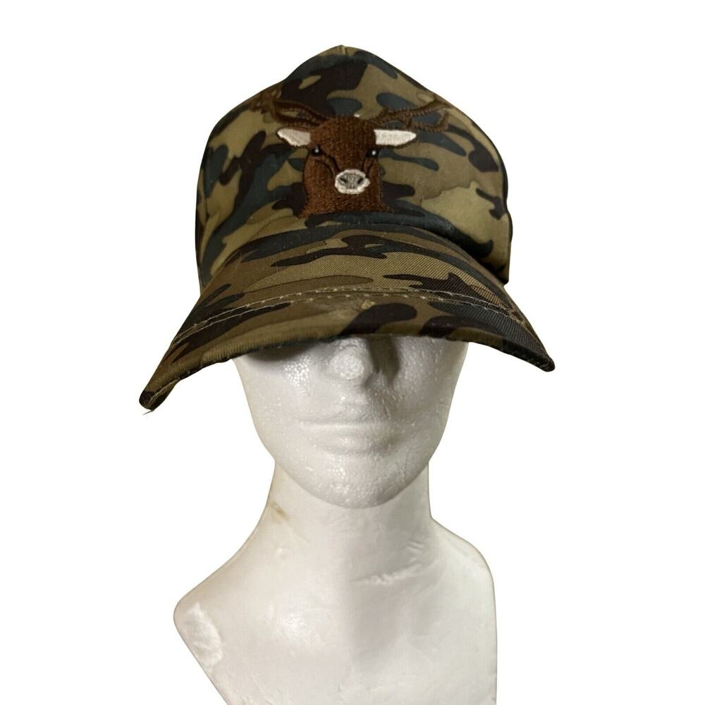 Dan Dee Camo Snapback Hat with Deer Embroidery